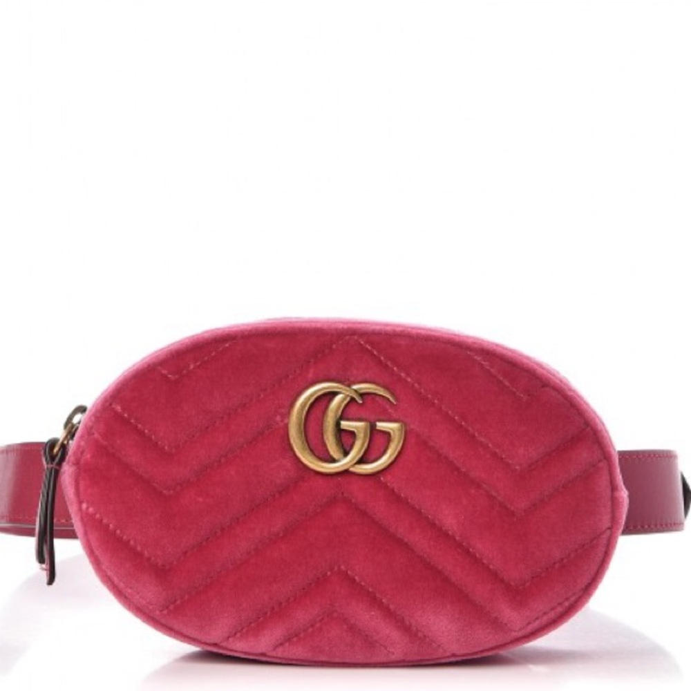 Gucci velvet marmont beltbag